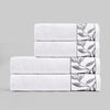 Combed Cotton Jacquard Towels Pack Of 2 & 4 -White