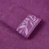 Combed Cotton Jacquard Towels Pack Of 2 & 4  - Plum