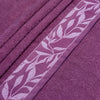 Combed Cotton Jacquard Towel - Plum