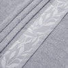 Combed Cotton Jacquard Towel - Grey