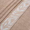 Combed Cotton Jacquard Towel - Beige