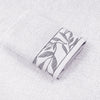 Combed Cotton Jacquard Towels - White