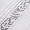 Combed Cotton Jacquard Towels - White