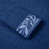 Combed Cotton Jacquard Towels Pack Of 2 & 4 -Navy Blue