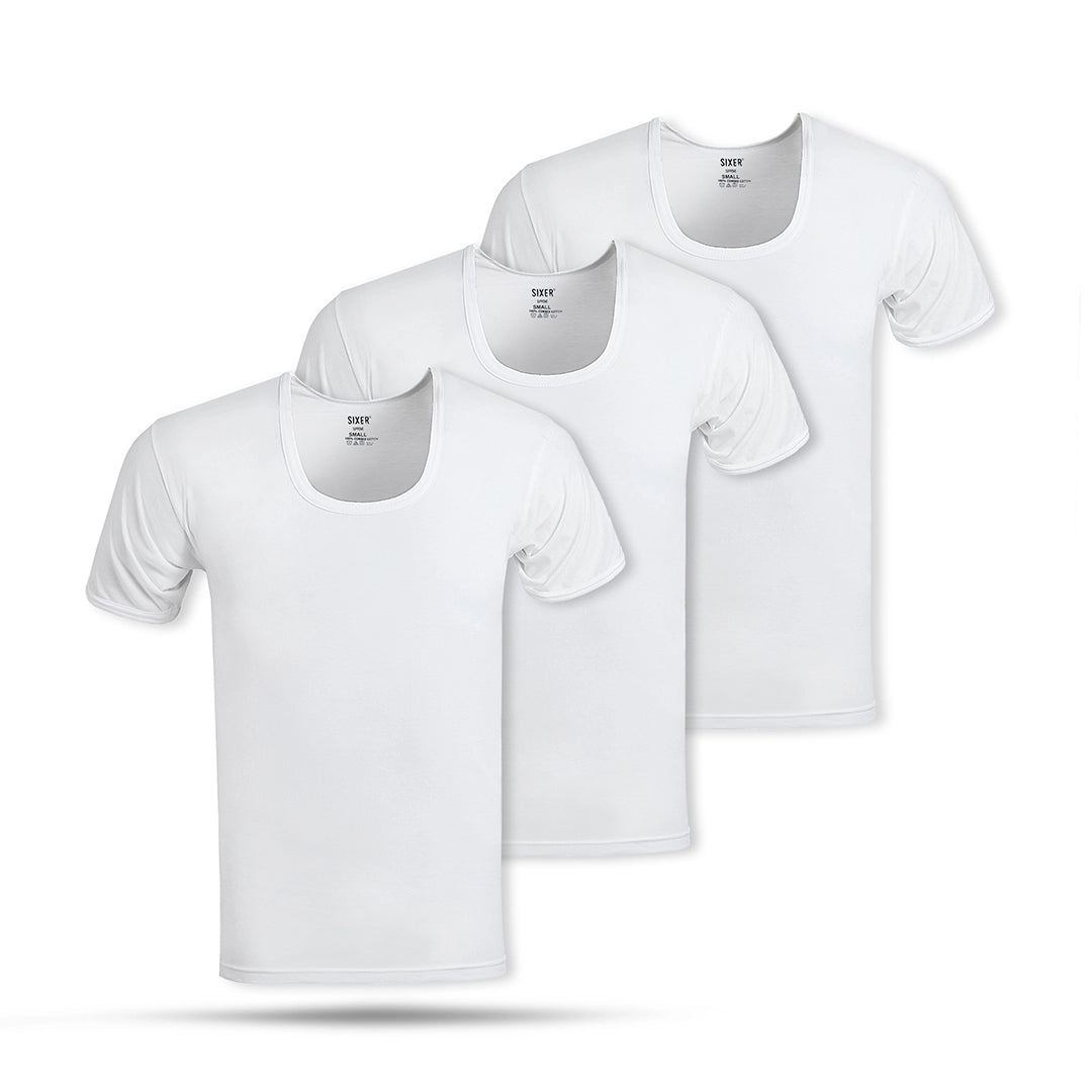 Men's Vest Half Sleeves - Pack of 3