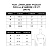 Men's Long Sleeves Woollen Thermal 2 Pc Set -Grey