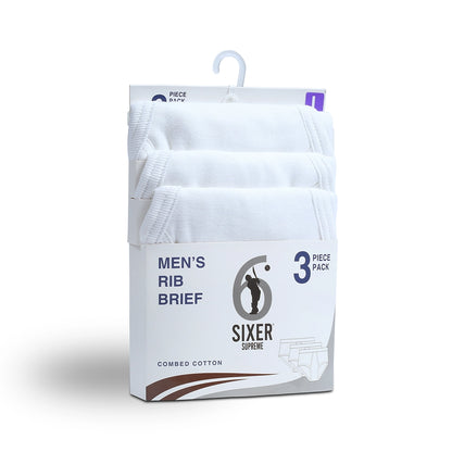 Men's Rib Brief - Pack of 3