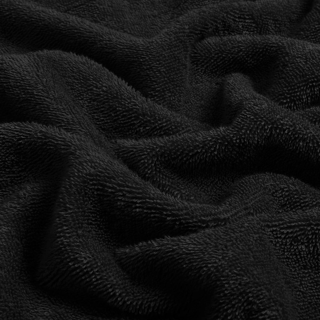Combed Cotton Black Towel Set