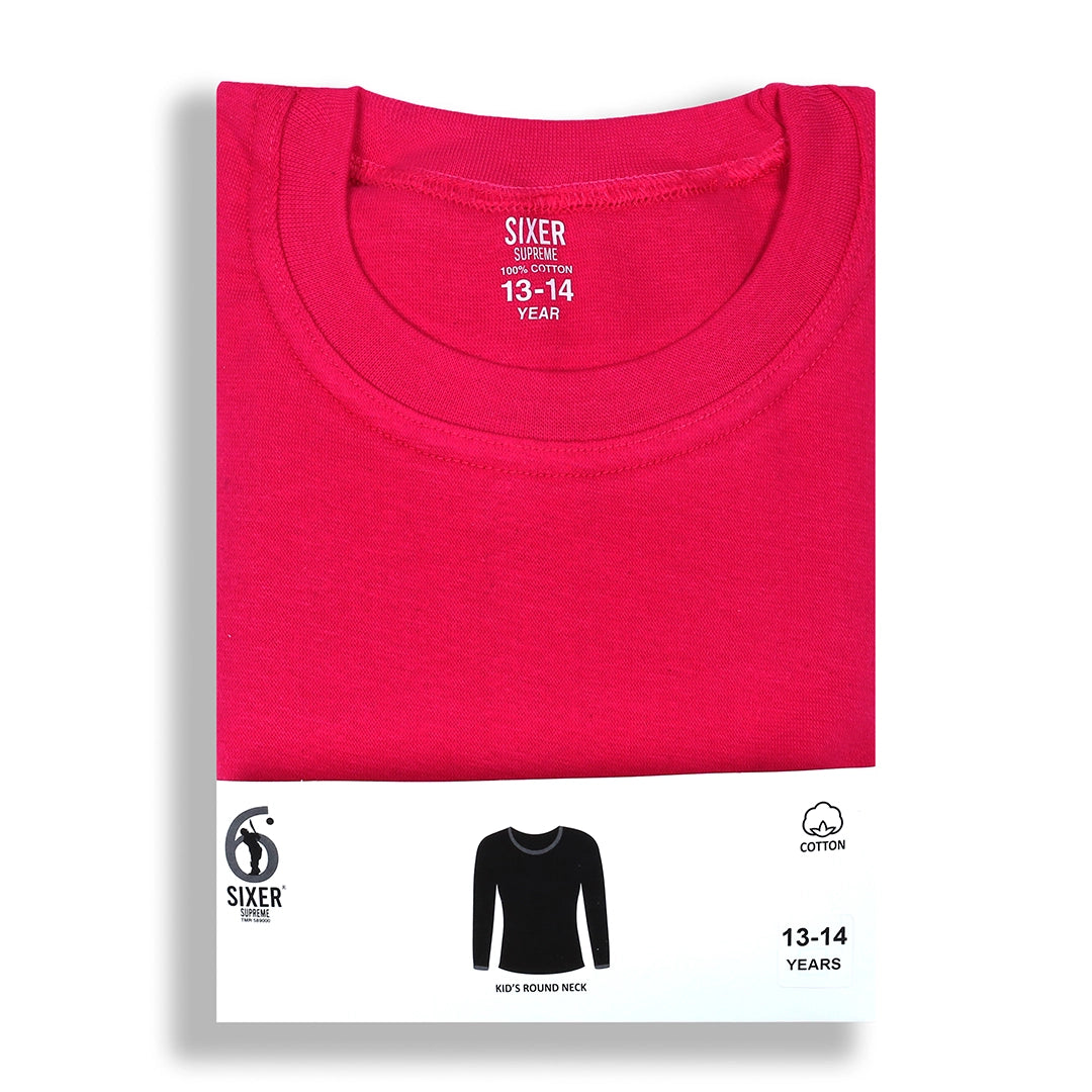 Kids Round Neck - Red