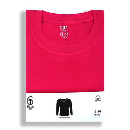 Kids Round Neck - Red