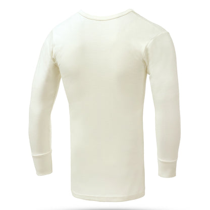 Men's Full Sleeves Woollen Thermal - Off White