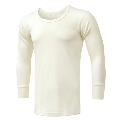 Men's Full Sleeves Woollen Thermal - Off White