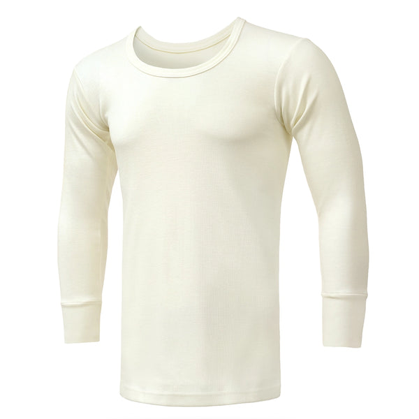Men's Full Sleeves Woollen Thermal - Off White