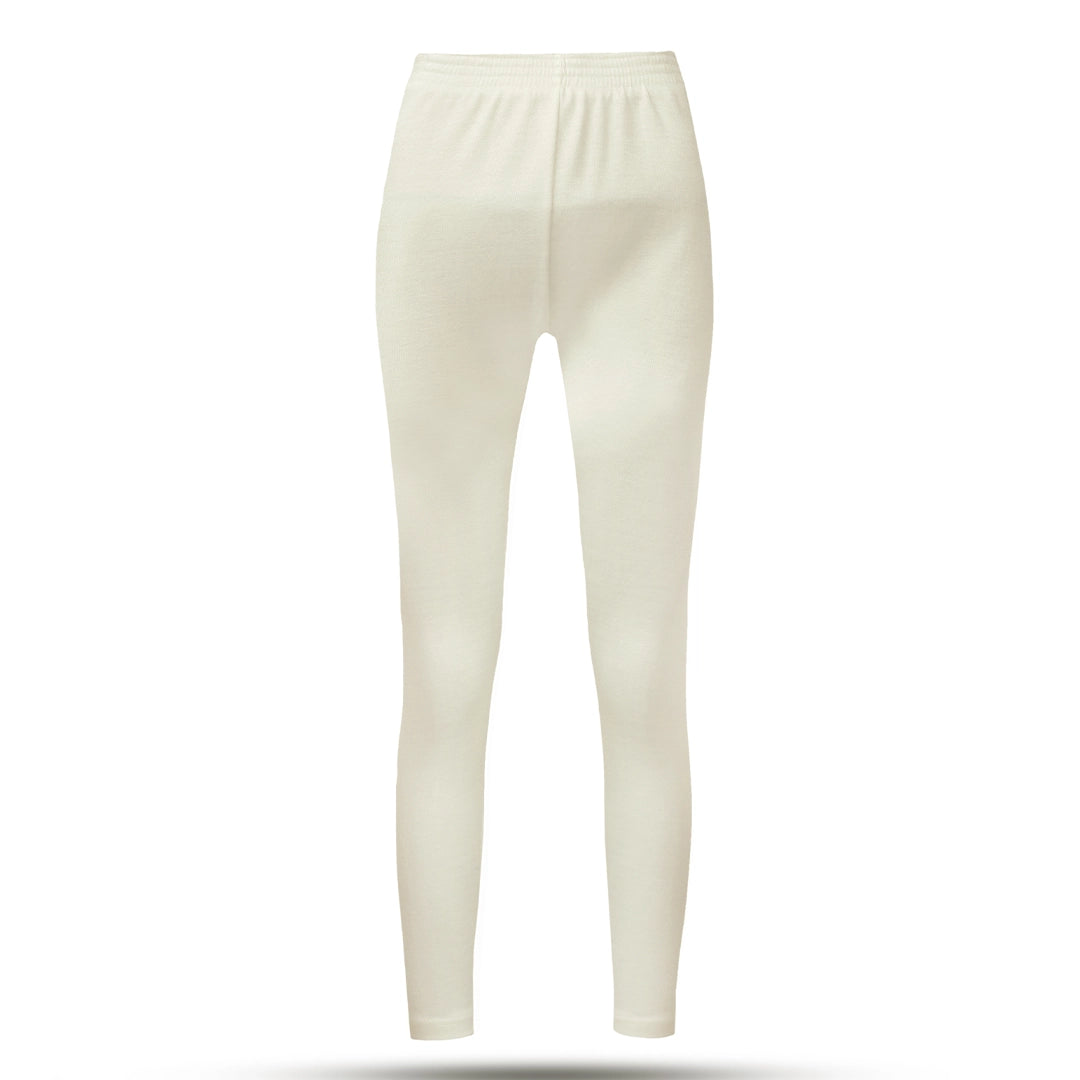 Women's Full Drawer Woollen Thermal - Off White