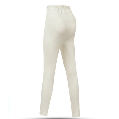Women's Full Drawer Woollen Thermal - Off White