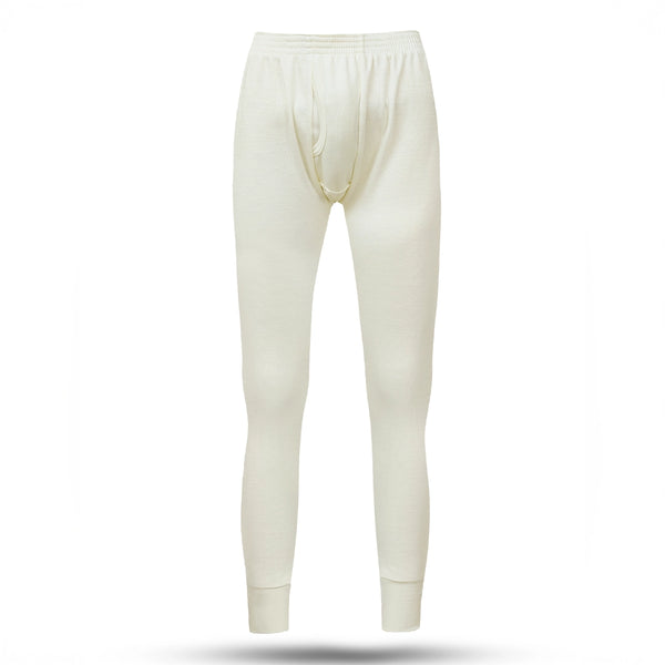 Men's Full Drawer Woollen Thermal - Off White