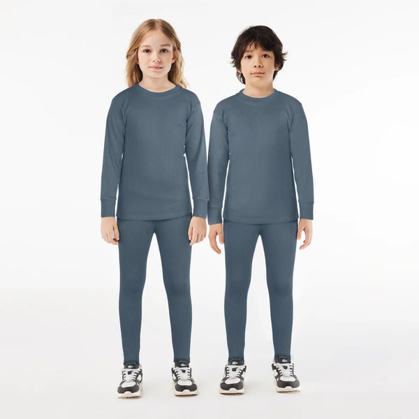 Kids Unisex Warmer 2 Pc Set - Grey