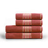 Combed Cotton Rust Towel Pack Of 2 & 4